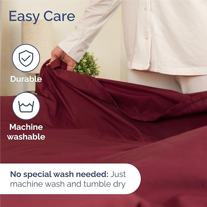 Twin XL Size 3 Piece Sheet Set - Comfy Breathable & Cooling Bed Sheets Set - Hotel Luxury Bedding for Women, Men, Kids, Teens, Boys & Girls - Deep Pockets, Soft and Wrinkle Free - Oeko-Tex - Burgundy