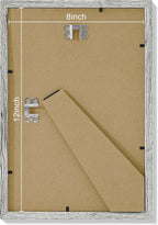 Vittanly 8x12 Picture Frames Set of 9, Shatter Resistant Plexiglass, Display 6x8 Pictures with Mat or 8x12 without Mat, Photo Frames for Wall or Tabletop, Engineered Wood, Grey