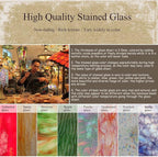 Bieye L10515 Orange Sunflower Tiffany Style Stained Glass Reading Floor Lamp with 12 inch Wide Shade, Light Direction is Adjustable, 65 inch Tall