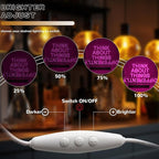 Think About Things Differently Neon Sign, Dimmable Office Neon Light, Pink Letter LED Light Up Sign for Classroom, Bedroom, Office, Study Room, Library Decoration