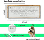 ZZJJHYWGQ For I am Persuaded Bible Verse Wall Decor Art 32"×12" Romans 8:38-39 Sign Large Wood Frame Scripture Christian Framed Hanging (Wood)