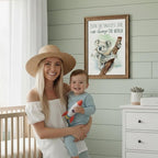 Koala Parent and Child Wall Art Print - Unframed - 8x10 | Inspirational Quote - Motivational Wall Art - Nursery Decor for Boys Room or Girls Room | Unisex Newborn Baby Gift