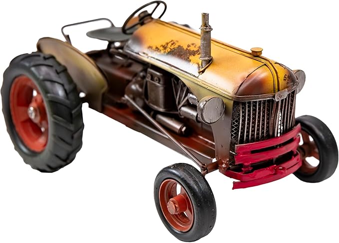 YCHTEWY-Iron Classic Car Model Collectible Vehicle Decoration, Metal Truck Christmas Decor ，Unique Blend of Vintage, Rustic, Farmhouse Truck Decor for Table Top Decor. (E)