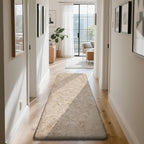 Soft Runner Rugs for Bedroom, Beige 2x6 Area Rugs Fluffy Rug Shaggy Area Rug Carpet, Bedside Rug for Living Room Bedroom Kids Room Home Decor