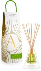 Agraria Lime & Orange Reed Diffuser Set, 12 Reeds Essential Oil Freshener Sticks, Room Diffusers for Home Fragrance, Scented Reed Oil Diffuser Gift