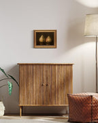 HUARCEY Gold Framed Vintage Wall Art for Living Room, Pear Fruits Painting Prints Shelf Decor for Kitchen, Aesthetic Bedroom Wall Art Decor, Christmas Gift for Friends or Family (Two Pears - 8"x10")