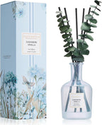 COCORRÍNA Eucalyptus Reed Diffuser, Cashmere Vanilla Scent – 6.76 oz Essential Oil with Sticks & Dried Eucalyptus Branches, Home Fragrance for Bedroom or Bathroom Décor