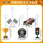 5 Pcs Racing Car Photo Balloon Holder Table Centerpieces Holders Racing Themed Decoration Place Card Holder Photo Clips Holder for Home Birthday Wedding Party Decor
