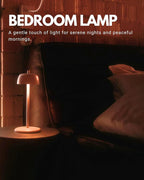 Flicker Cordless LED Table Lamp with 3-Level Brightness, Rechargeable Battery, Perfect for Patio, Bedside, Restaurants, and Ambient Lighting - Modern Design (White)