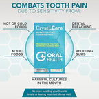 CrystLCare Tooth Sensitivity Treatment for Rapid and Long Lasting Relief for Adults & Kids – Sensitive Teeth Dental Strips for Hydroxyapatite Enamel Remineralization & Tooth Enamel Repair (14 Count)