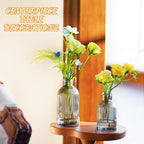 Bud Vases Set of 12, Black Vase Small Glass Vases for Flowers Modern Ribbed Amber Glass Bud Vase for Decor Flower Vase in Bulk Vintage Decor Boho Wedding Centerpieces Rustic Home Table Decoration