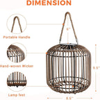 Solar Yard 2-Pack Outdoor Solar Lamp, Water-Resistant Lights for Outside Hanging Lantern Table Lamp Lights Decoration for Garden, Yard, Patio, Porch, Trees, Pathway, Natural