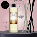 LOVSPA Birchwood Pine Diffuser Oil - Holiday Essential Oils for Diffuser Refill & Air Freshener Room Spray - Long-Lasting & Natural Home Fragrance, Scented Oil for Diffusers, USA Made, 8 oz