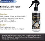 ROMIIE ZOI Linen & Room Air Freshener Spray Room Mist, with Natural Plant Extract, Gardenia Scent, 8.5 FL OZ.
