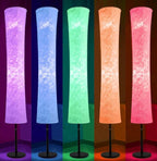 BLUEYE Floor Lamp,RGBCW 2700K-6500K,APP & Remote&Smart Voice Control, 2 X 60W Equivalent, No Hub Required,Compatible with Alexa Google Assistant, 60'' Standing Lamp for Bedroom, Similar Fabric