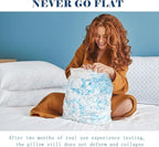 mislili Memory Foam Pillows King Size Set of 2, Luxury Cooling King Bed Pillows 2 Pack, Adjustable Frim King Size Pillows for Stomach Back Side Sleeper, Bed Pillows with Extra Fill and Washable Cover