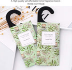 ROSE COTTAGE Large 12 Packs Jasmine Hanging Closet Deodorizer Air Freshener Long Lasting Scented Sachets Smell Goods for House