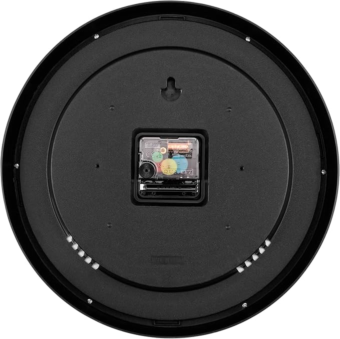 Lumuasky Wall Clock, Silent Non-Ticking 12 Inch Quartz Battery Operated Round Analog Wall Clock for Classroom,School, Office, Living Room, Bedroom,Kitchen