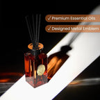 M&SENSE 6.3 oz Large Reed Diffuser Set | Magical Oriental Scent Oil Diffuser with Sticks | Hotel Collection Non-Toxic Essential Oil |for Bedroom Bathroom Living Room