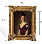 5x7 Vintage Picture Frame with Embossed Flower Design, Ornate Gold Frame for 5x7 Pictures, Hand-Crafted Resin Antique Frames for Tabletop & Wall Hanging, Home Decor (Bronze)