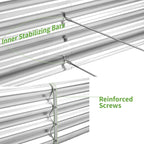 Land Guard 6×3×1ft Galvanized Metal Raised Garden Bed, Metal Planter Kit Box Outdoor for Deep-Rooted Vegetables, Flowers, Green and Herbs……