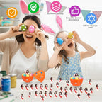 Bememo 100 Pcs Jesus Toys Original Design Mini Rubber Little Jesus Figurine to Hide and Seek Religious Party Favors Sunday School Craft Baptism Gifts for Easter Egg Stuffers(Red)