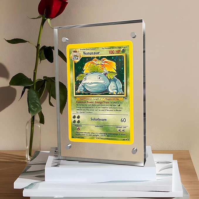 4x6 Inches Acrylic Picture Frames 5 Pack, Double Sided Magnetic Photo Frames,Free Standing on Desk or Table Clear Picture Frames