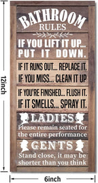 Rustic Bathroom Decor, Western Bathrooms Decors, Funny Bathroom Signs Wall Decor, Country Bathrooms Decors