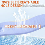 Neck Brace Soft Adjustable Neck Support Brace for Sleeping, Neck Pain and Support, Keep Vertebrae Stable and Aligned, Relief Spine Pressure, for Women & Men, Light blue (Light blue, L)