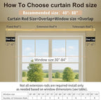 Gold Curtain Rod Adjustable,40-88 Inch Extra Wide Heavy Duty Telescoping 1 Inch Diameter Metal Window Rod Extendable Mounting Brackets Luxurious Gold Finish Home Decor Easy Install Wide Windows Large