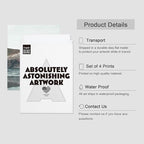 SIGNWIN Poster Bathroom Decor 8"x10"x 4, Wall Art Room Decor Multicolor for Living Room, Bedroom, Office Rocky Storm Cloud Sky Beach Ocean Landscape Nature Wilderness Landscape Colorful Rustic