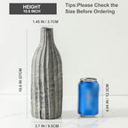 Natural Branch Design Ceramic Vase:Decorative Flower Vase for Modern Home Decor,Handmade Pottery Vase for Home Decor,Living Room,Kitchen,Office,Bedroom,CenterpieceTable Decorations-11 inch Grey Color