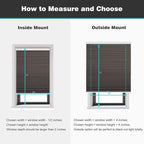 Changshade Cordless Cellular Shades, Blackout Honeycomb Shades for Windows, Pull Down Pleated Blinds, Easy to Install for Indoor Windows and French Doors,33" W x 72" H, Taupe