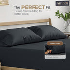 Ultra Soft Pillow Protectors 400TC Set of 2 Breathable Pillow Covers 100% Protection Against Stains, Dust & Dirt - Machine Washable