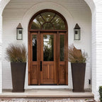 LA JOLIE MUSE 30 inch Tall Planters Set of 2, Indoor/Outdoor Rectangular Large V Shaped Taper Planters for Front Door