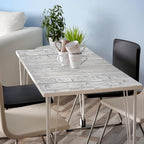 rabbitgoo Window Privacy Film Frosted Bamboo Pattern, Removable UV Blocking Stained Glass Decals Covering Decorative Window Cling for Home, 17.5 in X 6.5 Feet, Regular