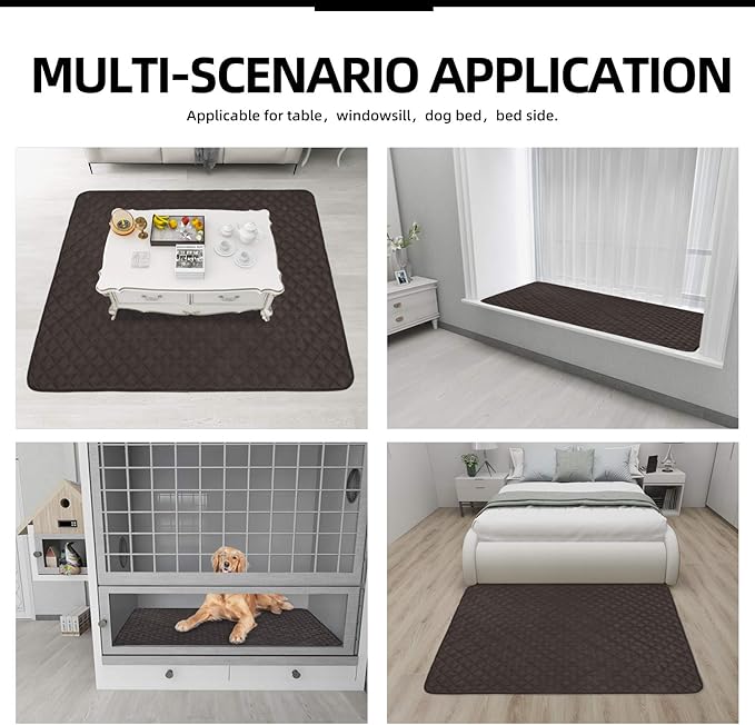 Easy-Going Sectional Couch Covers for Dogs L Shape Sofa Cover Reversible Sofa Slipcover Chaise Lounge Cover Furniture Protector Cover for Pets Dog Cat (42 x 52 inches, Chocolate/Chocolate)