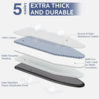 APEXCHASER Ironing Board, Full Size Iron Board with Iron Rest, lightweight Ironing Board with Height Adjustable, Extra Thick Heat-Resistant Cover with Padding, Heavy-Duty Sturdy Metal Legs, 43x13 Blue