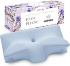 Cervical Pillow for Neck Pain Relief, Cooling Contour Memory Foam Pillows Support Odorless Ergonomic Neck Pillow Adjustable Orthopedic Bed Pillow for Side Back Stomach Sleeper with Pillowcase