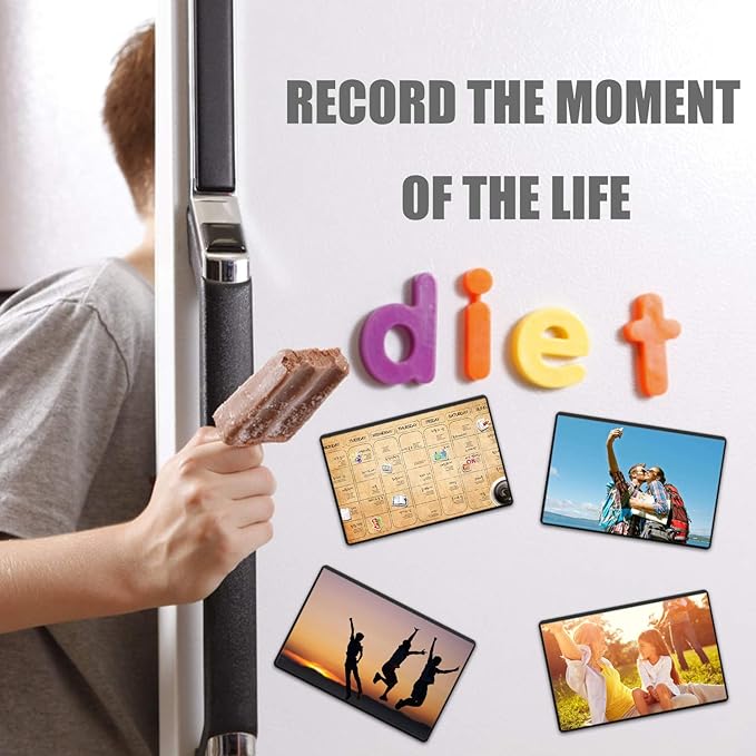 Magicfly Pack of 15 Magnetic Picture Frame with Clear Pocket, 4 x 6 Inches Refrigerator Photo Holder for Fridge Office Cabinet Locker, Black