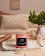 M&SENSE Fall Candle Autumn Wreath Scented, Large 11.6oz Natural Soy Wax 70 Hours Burn Time Clean Non Toxic Candle Classic 2 Wicks Gifts