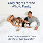 Split King Sheets Set 7 Piece - Includes 4 Pillowcases - Bed Sheets Split King - Soft Hotel Luxury Bedding - Cooling and Breathable - 1 Flat & 2 Fitted & 4 Pillowcases w/ Deep Pockets - Grey Stripes