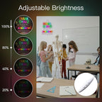 WLHOPE Thank You Appreciated Neon Sign Dimmable Led Signs for classroom Wall Decor Neon Lights USB Powered Acrylic Sign for living room bedroom office teacher's day kids gift Decoration12.6*14.96 inch