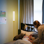 Floor Lamp with Remote Control,Bright Floor Lamps for Living Room/Bedroom/Office, Stepless Adjustable 3000K-6000K Colors and 10-100% Brightness,Standing Light with Foot Switch (Gold)