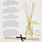 LOVSPA Reed Diffuser Set, Sparkling Citrus Scented Oil Diffuser with Sticks, Home Fragrance Accessories for Bathroom Shelf Decor, Aroma Diffusers for Home or Office Desk, USA Made
