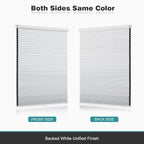 Changshade Cordless Cellular Shades, Blackout Honeycomb Shades for Windows, Pull Down Pleated Blinds, Easy to Install for Indoor Windows and French Doors,31" W x 50" H, White