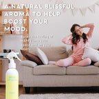 MOXĒ Happy Linen & Room Spray, Uplifting Essential Oils, Natural Aromatherapy Mist, Home & Bedroom, Office, Furniture, Bedding, Pillows, Sheets, Cinnamon, Sweet Fennel, Sage, Thyme, 8 Ounces (1 Pack)