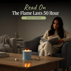 Scented Luxury Candles in Handmade Ceramic Jars, Soy Wax | Day On The Sea – Cypress & Cedar, Large Candle | Non Toxic, 2 Wicks, Reusable Big Blue Jar | Natural Spring Aromatherapy for Women & Men