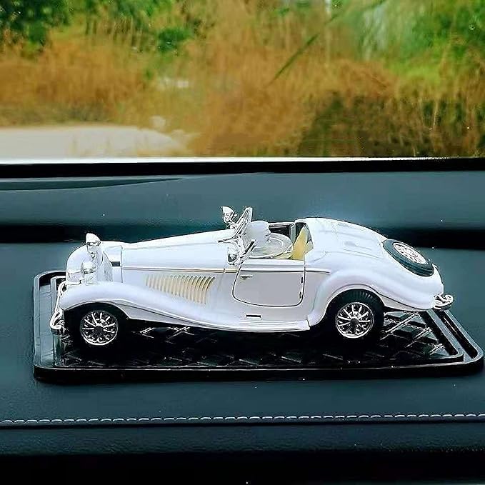 1:28 Scale Pullback Diecast Metal Antique Classic Model Cars Collectible Toy Gifts (White,Length 6.5in/16.8cm)