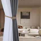 Fenghuangwu 4Pack Magnetic Jute Curtain Tiebacks – Bohemian Style Handmade Woven Tie-Backs for Drapes,Elegant Exquisite Knot Holdbacks,Outdoor Boho & Modern Home Decor